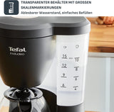 Espressor cu filtru Tefal Includeo, espressor extrem de ușor de utilizat, potrivit pentru dreptaci și stângaci, deschidere automată a capacului, 1,25 l, 10 până la 15 cești, CM533811