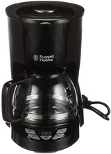 Cafetieră Russell Hobbs [Temporizator digital, Cap de duș pentru extracție și aromă optime] Textures+ (1 până la 12 cești, carafă de sticlă de 1,25 l, placă de încălzire, sistem anti-picurare) Cafetieră cu filtru 22620-56