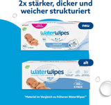 Șervețele umede WaterWipes Sensitive+ pentru nou-născuți și bebeluși, 360 bucăți (6 pachete), curățare, îngrijire, protecție 3 în 1, 99,9% apă, fără parfum