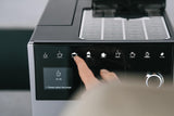 Melitta CI Touch - Espressor complet automat cu sistem de lapte, espressor cu râșniță de cafea integrată și spumator de lapte, de exemplu pentru espresso sau cappuccino, argintiu