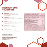 ERBOTECH Goji Berries 200 g, goji berries cu conținut ridicat de vitamine, fructe uscate fără zahăr și sulf, superalimente naturale și bogate în energie, Made in Italy Produse deshidratate Naty Shop