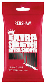 Extra Fondant Black 1kg - Fondant extra elastic cu aromă de vanilie, perfect pentru acoperirea prăjiturilor - Black - 1 kg Pasta de zahar Naty Shop Singur