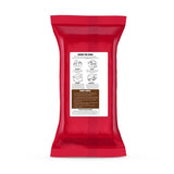 Extra Fondant Chocolate Brown 1kg - Fondant extra elastic cu aromă de vanilie, perfect pentru acoperirea prăjiturilor - Chocolate brown - 1 kg Pasta de zahar Naty Shop