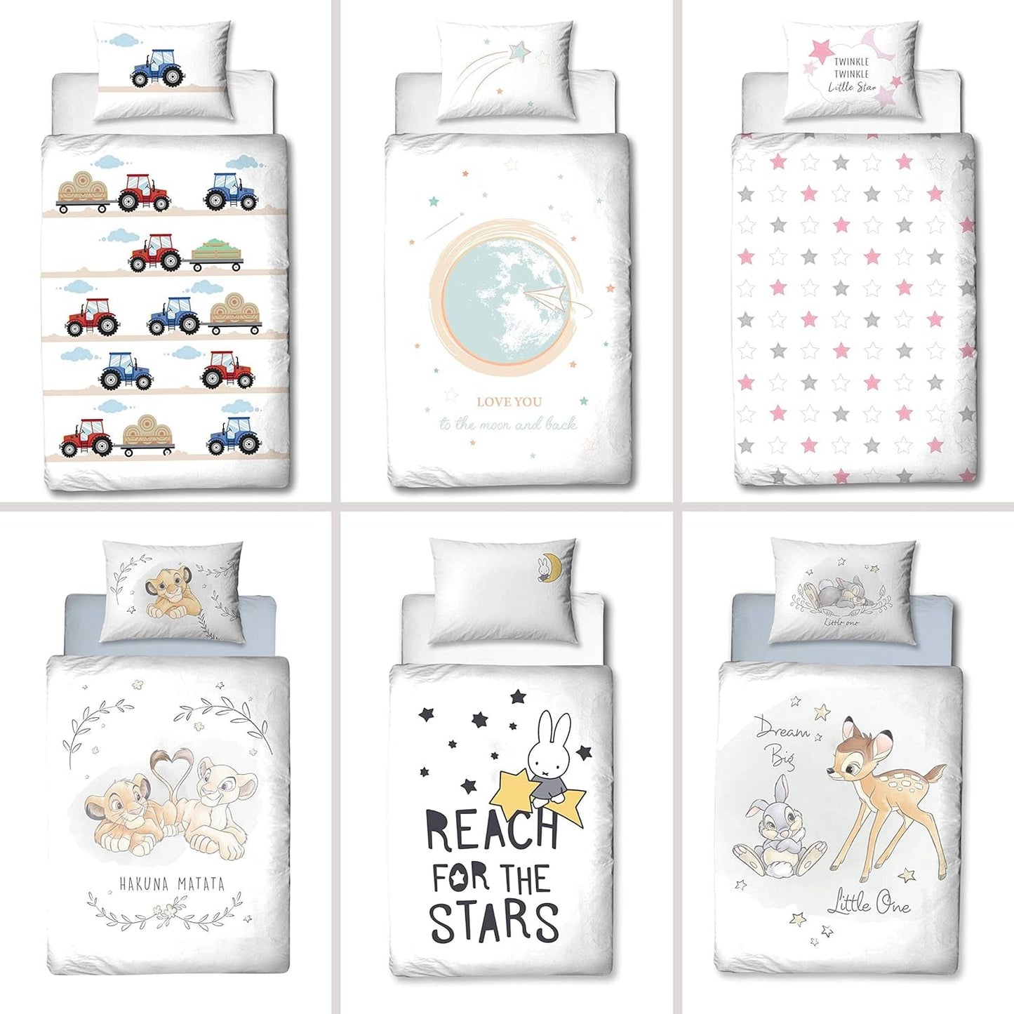 Lenjerie de pat pentru copii, iepuras si stele, bumbac Lenjerie de pat - copii Naty Shop