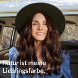 LOGONA Natural Cosmetics Vopsea de păr hrănitoare pe bază de plante, vopsea de păr vegană pudră cu henna organică pentru culoare intensă și strălucire, vopsea de păr pe bază de plante în blond cupru (blond), 1 x 100g Vopsea pentru par Naty Shop