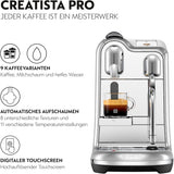 Espressor Nespresso Creatista Pro de la Sage, oțel inoxidabil, oțel inoxidabil periat