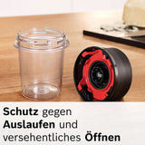 Bosch Standmixer Vitapower Serie 4 MMB6177S, Edelstahl-Klingen Made in Germany, 1,5L Thermosafe Glasbehälter, 0,6L To-Go-Flasche, Stopfer, Universalzerkleinerer, 30,000 U/Min, 1200 W, Silber Bucatarie Naty Shop