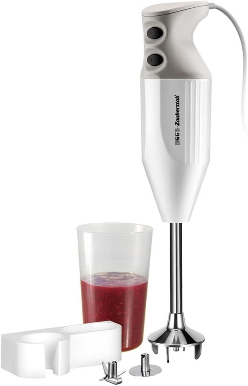 Esge-Zauberstab M 122 S, Stabmixer Weiß, Mit Zubehör, Bis 14.000 U/Min, 90310 Bucatarie Naty Shop
