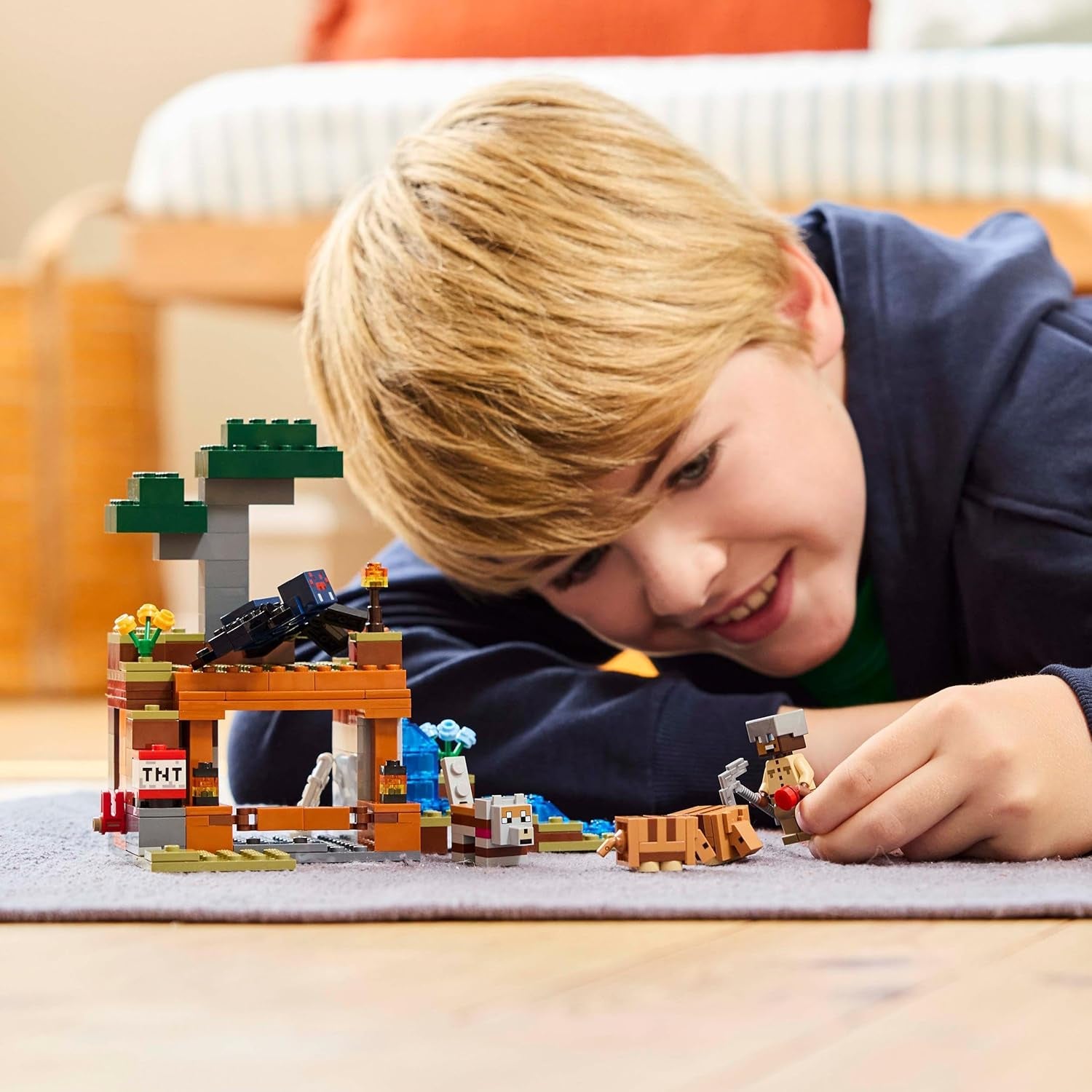 LEGO Minecraft Expediția la mina Dungeon, set cu minifigurine din jocul video, jucărie de construit cu personaje, cadou pentru băieți și fete de la 8 ani 21269 Seturi de constructie Besuche den LEGO-Store