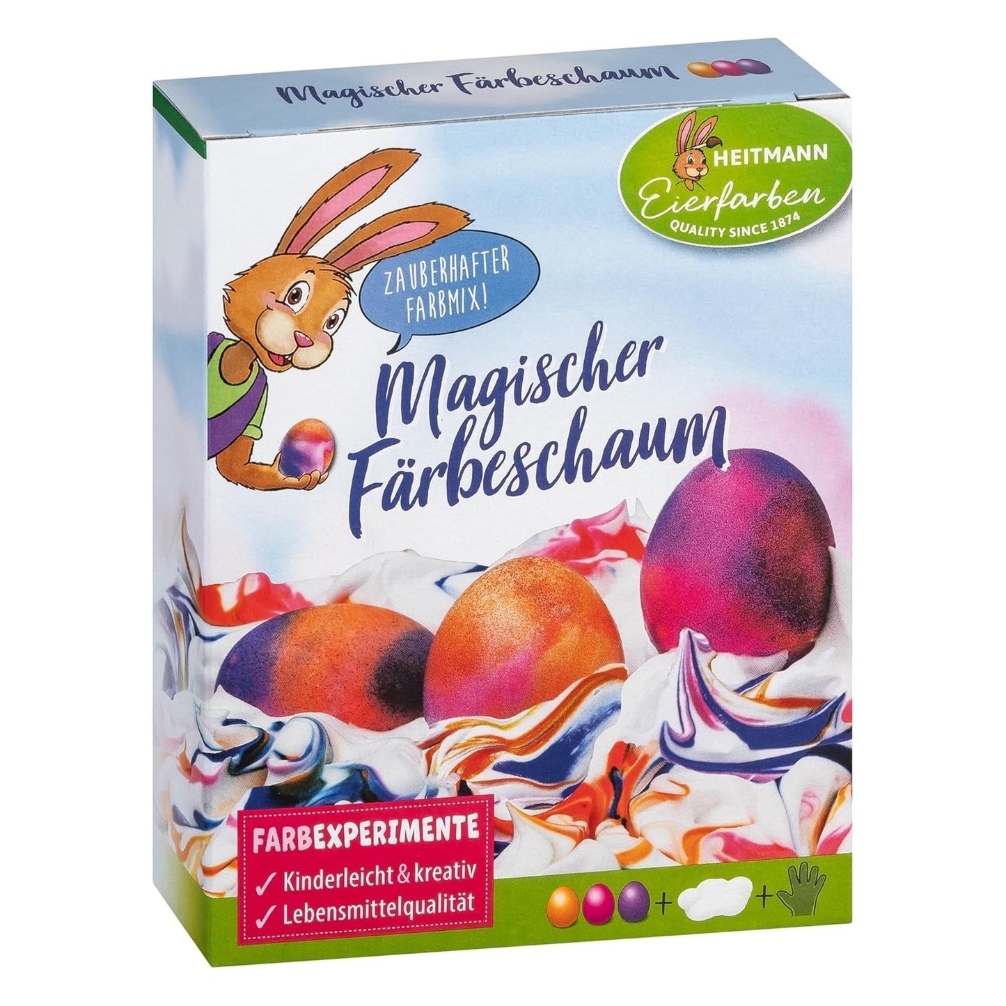Culori de ou Heitmann - Experimente cu ouă - Spumă de vopsire magică