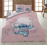 Set de lenjerie de pat reversibil Stitch Aloha lenjerie de pat pentru fete 100% bumbac Lenjerie de pat - copii Naty Shop Default Title