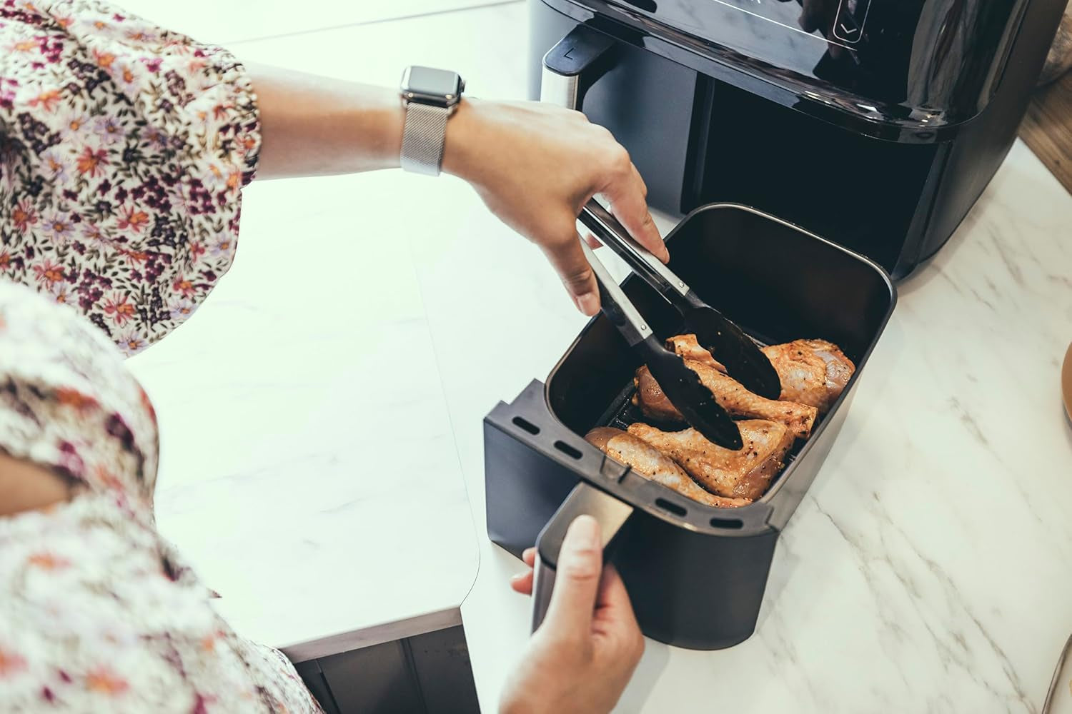 SEVERIN Friteuză cu aer cald dublă cu cameră de gătit de 2 X 3,8 L, 8 programe automate Electrocasnice Naty Shop