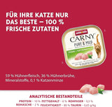 Hrană umedă pentru pisici Adult Pure & Mild cu pui și catnip (32 x 100 g), pentru pisici sensibile, fără cereale și fără zahăr, hrană umedă ușor digerabilă cu pui