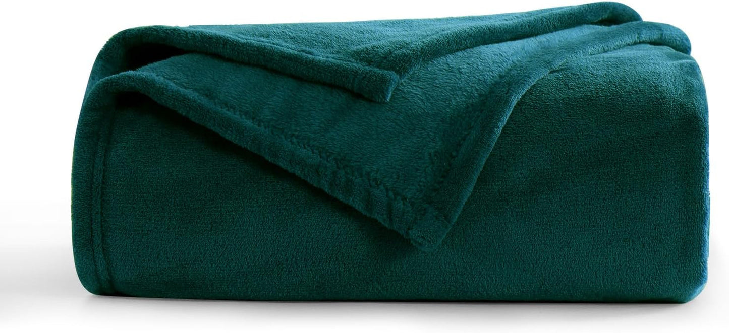 Aisbo Cuddly Blanket Fluffy Blanket Grey - Fleece Blanket 150X200 Cm XL Warm Sofa Blanket, Cosy Living Blanket Light Grey Soft As Living Room Blanket Couch Blanket For Winter Paturi si Cuverturi Besuche den Aisbo-Store Verde închis 150 X 200 Cm