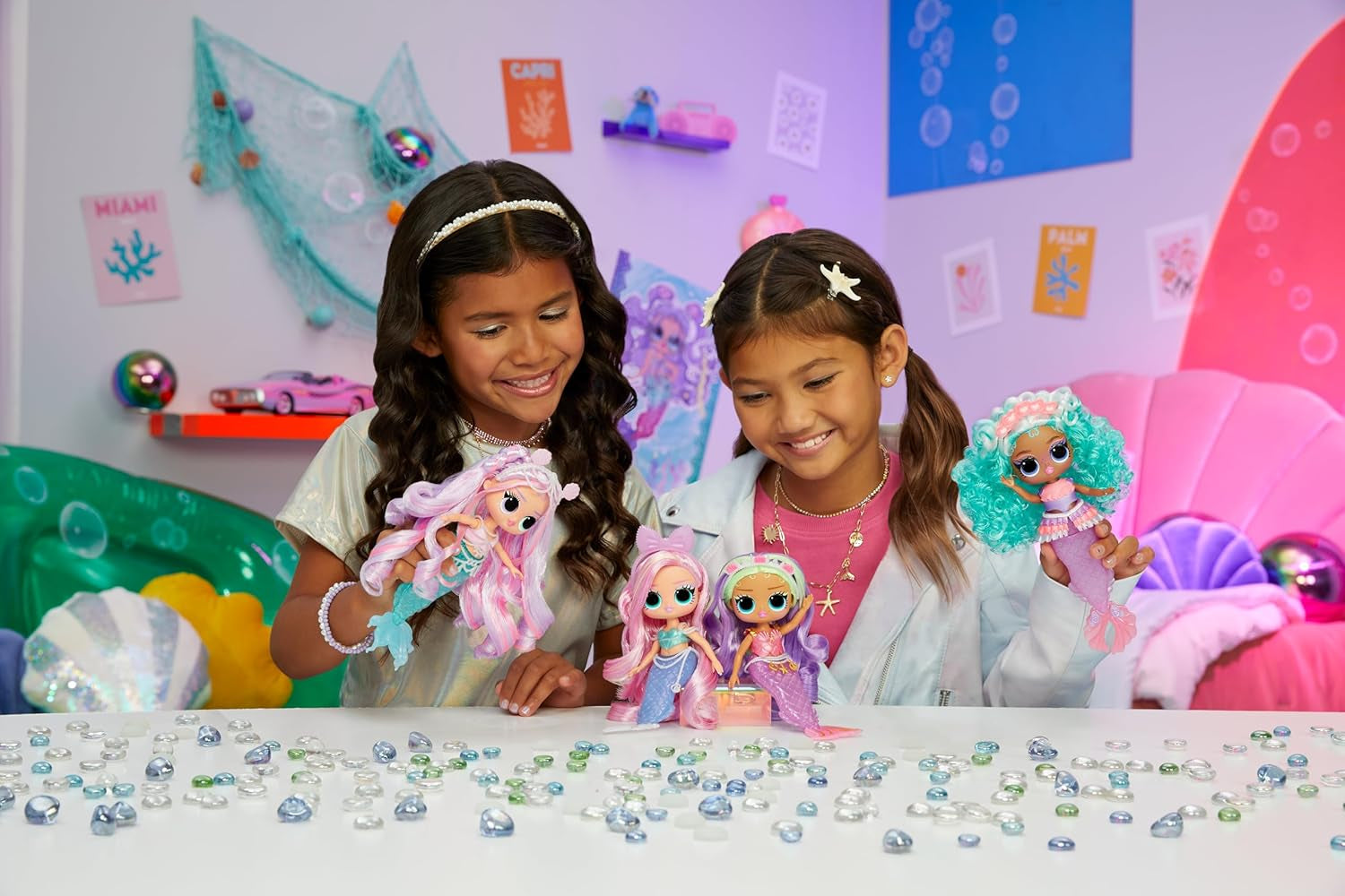 L.O.L. Surprise! Tweens - Sirena Lola Waves - păpușă la modă cu coadă care își schimbă culoarea, aripioară mobilă și accesorii frumoase - jucărie pentru copii și colecționari de la 4 ani Papusi Naty Shop