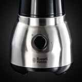 Russell Hobbs Standmixer 2-In-1 [1,5L Glasbehälter Mixer & 0,6L Mini Smoothie Maker -To-Go-Trinkflasche Inkl. Deckel] Spülmaschinenfest, Impuls-/Ice-Crush Funktion, Becher BPA Frei, Edelstahl 23821-56 Bucatarie Naty Shop