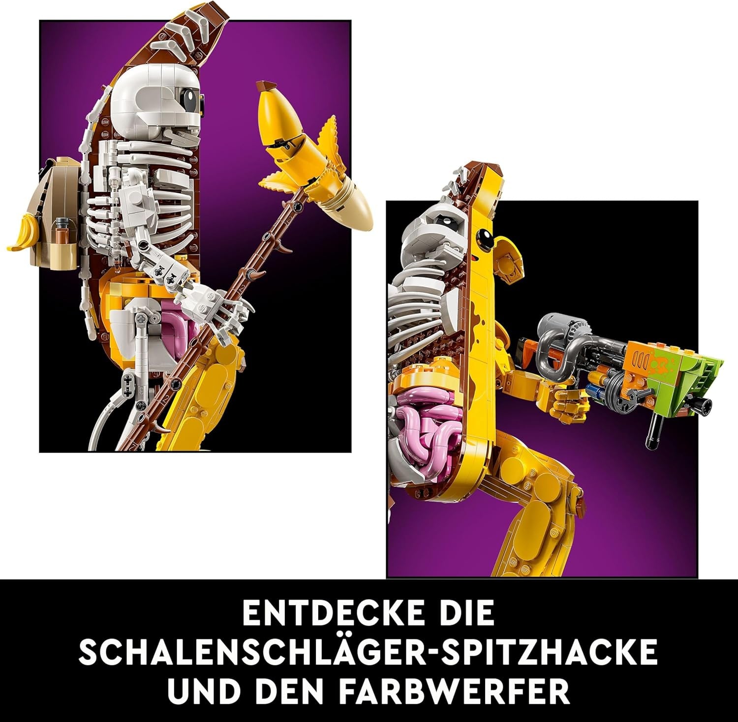 LEGO Fortnite bone shali - Inclusiv aruncător de vopsea și târnăcop pentru bătut boluri - Obiect de colecție pentru fanii jocurilor video - Set de construcție pentru adulți ca decor pentru casă sau birou - 77072 Seturi de constructie Besuche den LEGO-Store