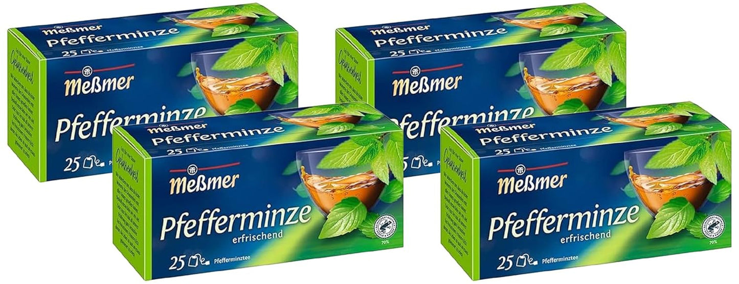 Meßmer Amestec de urzică | 25 | Pliculețe de ceai | Vegan | Fără gluten | Fără lactoză