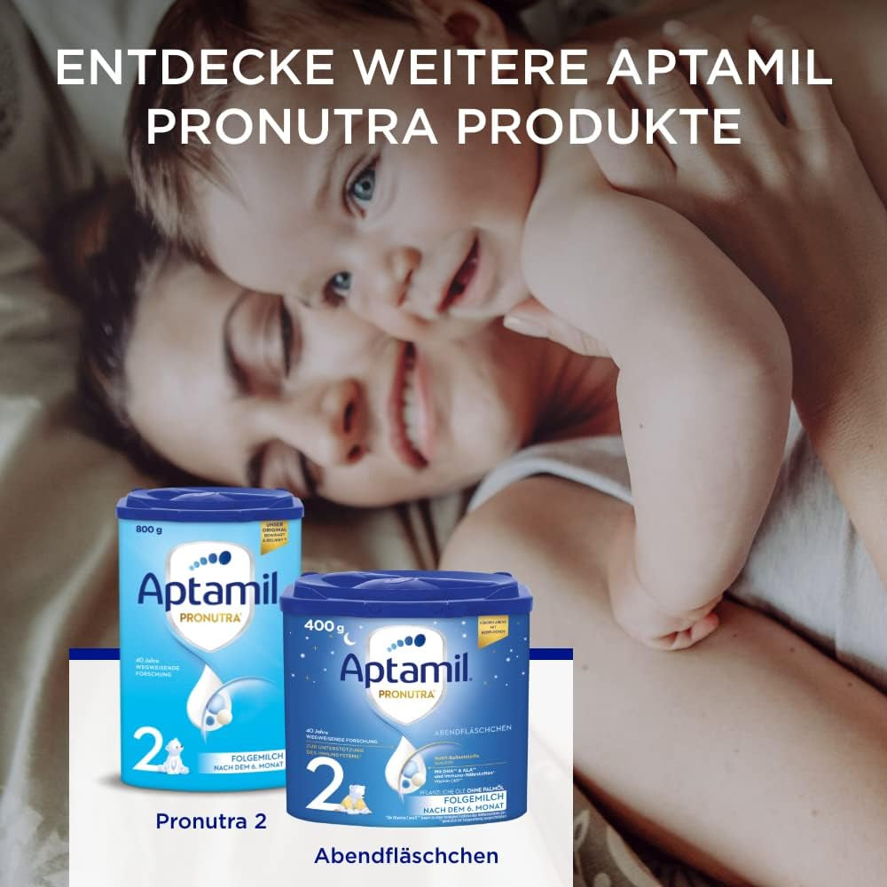 Aptamil Pronutra 2, lapte de continuare după 6 luni, lapte pentru bebeluși gata de băut (4 x 200 ml)