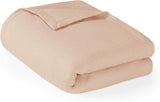 Pătură de lux Madison Park Liquid Cotton, de înaltă calitate, moale, confortabilă, 100% bumbac Ringspun, pentru pat, canapea sau canapea, Blush, Full/Queen Plapumi si pilote Naty Shop Roșu Full/Queen