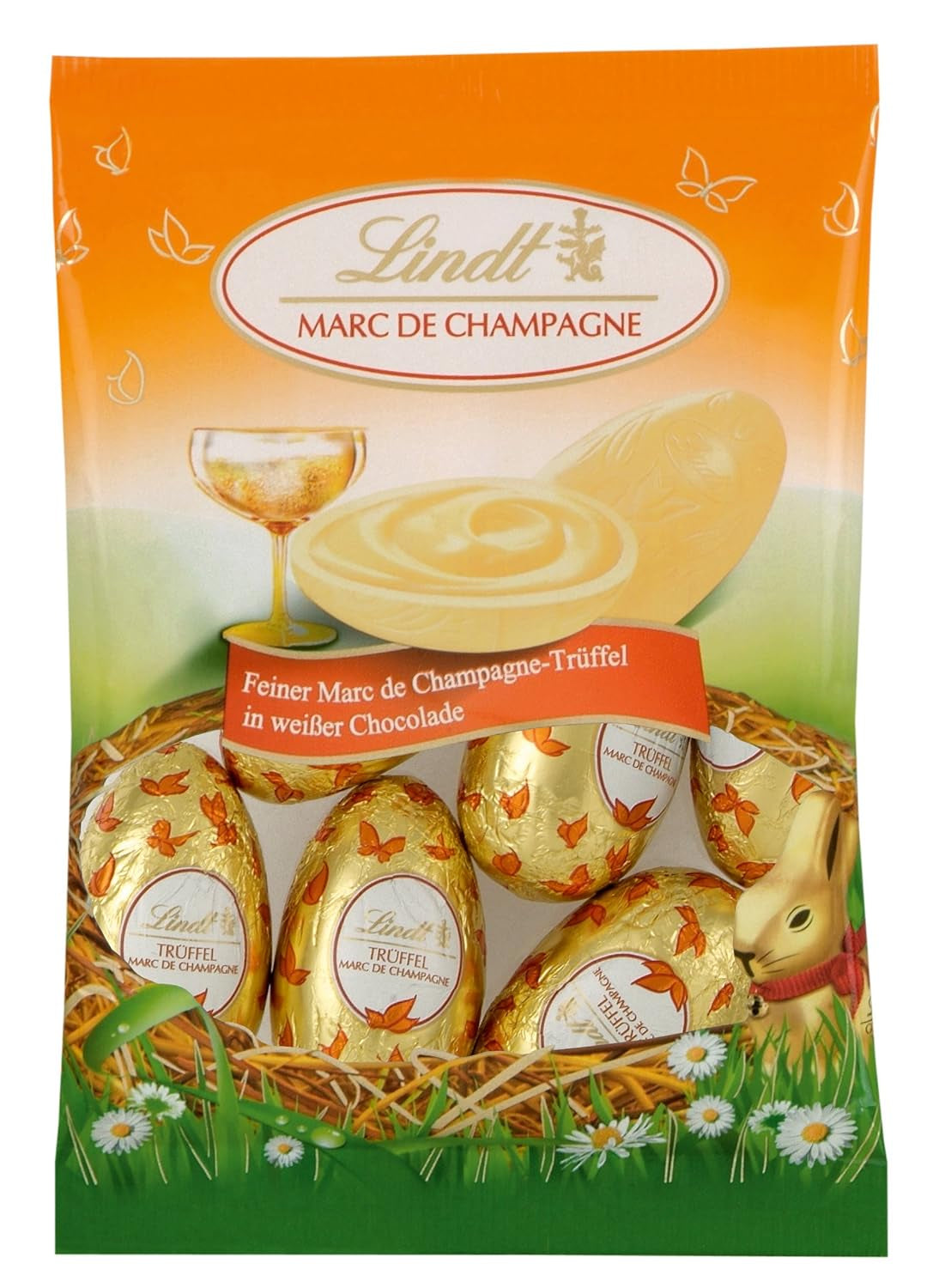 Ouă Selecție de Ciocolată | 288 g | 2 x Ouă Cresta și Trufe de Ciocolată | 3 x 90 g | Cele mai fine trufe Marc de Champagne în Ciocolată Albă | Ciocolată de Paște | Cadou de Ciocolată