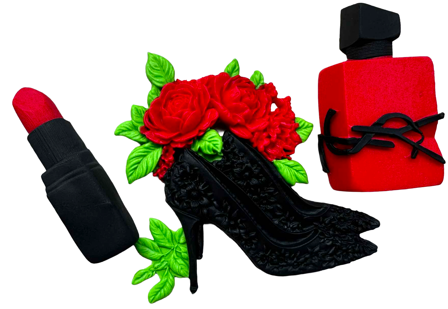 SweetArt Set De Decoratiuni Comestibile Din Pasta De Zahar 7-9 Cm - 3 Figurine Elegante Pentru Torturi