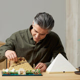LEGO 21058 Arhitectură Piramida lui Keops Set de construcție pentru artizanat ca hobby creativ, idee de cadou pentru adulți, bărbați, femei, mamă, tată, activitate creativă, colecție de repere faimoase Seturi de constructie Besuche den LEGO-Store