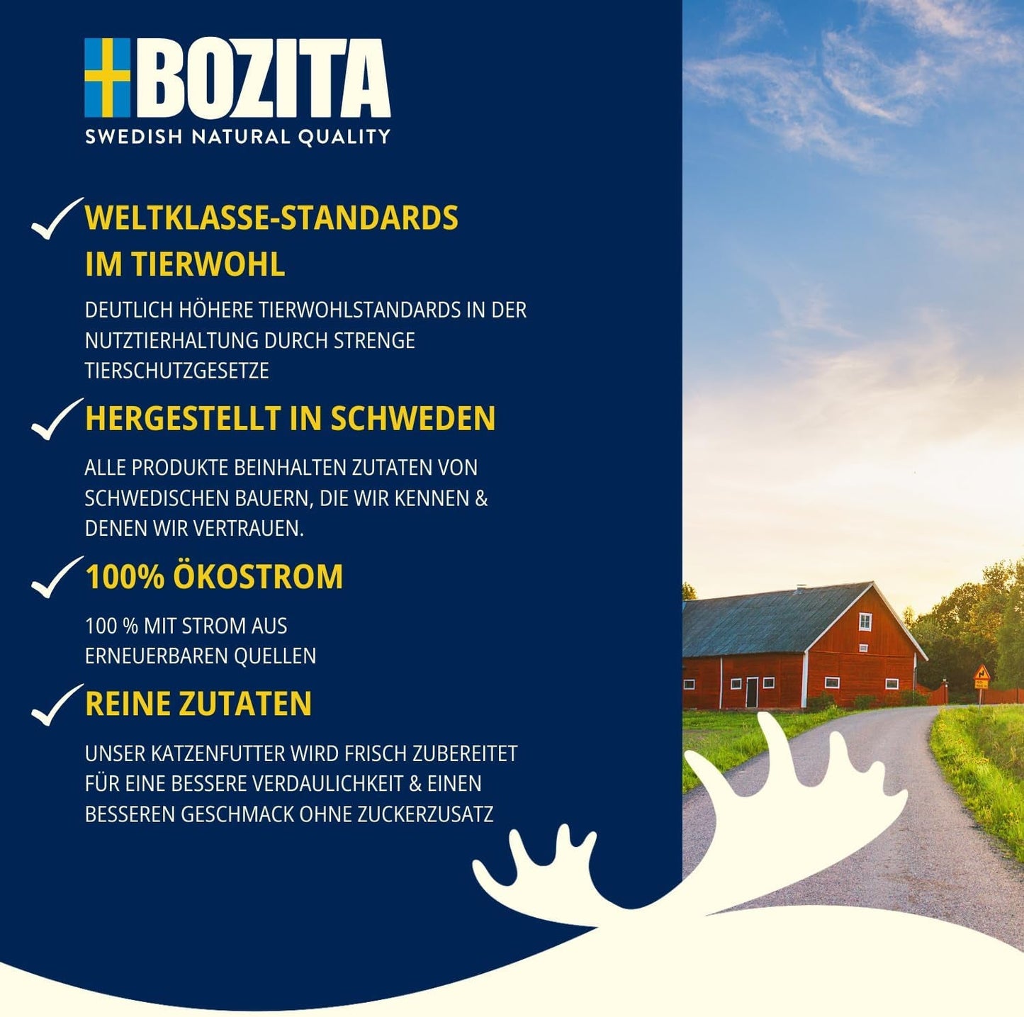 Bozita Tetra Bucăți sterilizate în sos cu cărbune – 6 x 370g Hrană umedă fără cereale și fără zahăr pentru pisici – non-OMG, cu 8,5% proteine și 4,5% grăsimi – de înaltă calitate și deosebit de gustoasă