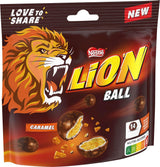 Pachet de bile Nestlé cu lapte, alb, caramel Lion (3 x 130g)