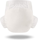 Scutece pentru adulți CutiePlusU, suprafață uscată, absorbție maximă peste noapte, scutec de incontinență de unică folosință – albastru, roz, alb, 3 bucăți (medii 71-96 cm)