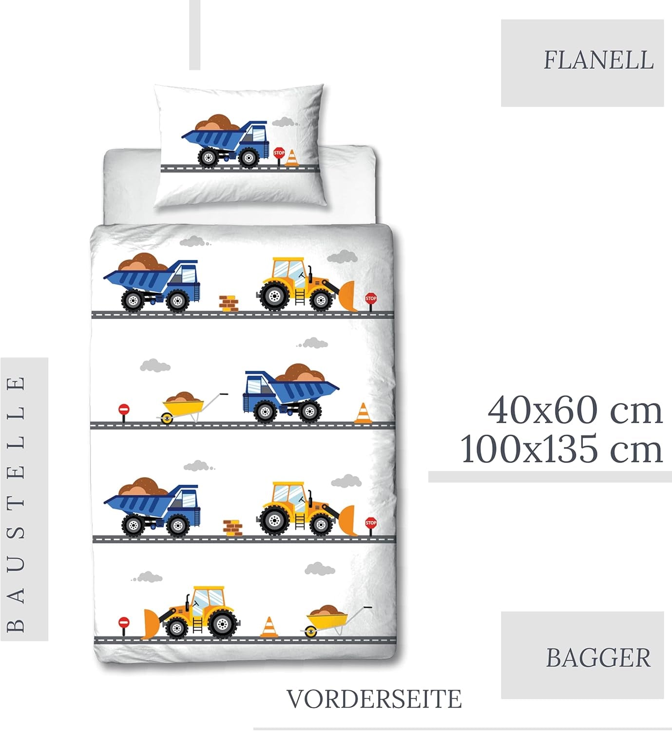 Lenjerie de pat pentru copii, bumbac Lenjerie de pat - copii Naty Shop