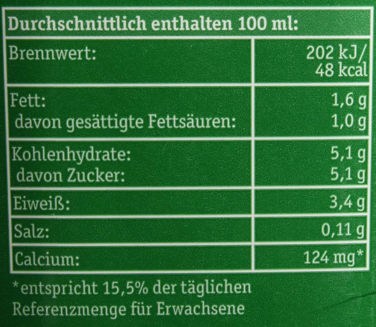 Berchtesgadener Land Haltbare Bergbauern-Milch, 1.5% Fett, 12er Pack (12 x 1 l)