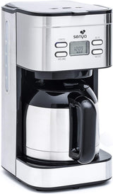 SYBF-CM025 Cafetieră pentru cafea caldă, oțel inoxidabil, 1,2 litri, oțel inoxidabil