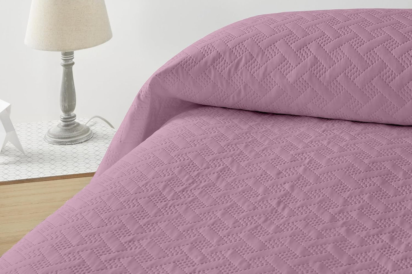 LISO - Cuvertură de pat pentru 105 Cm - Cuvertură de pat Bouti Bed - Primăvară și vară - 200X260 Cm - Roz Paturi si Cuverturi Besuche den Degrees home-Store Machiaj Pat 135 Cm