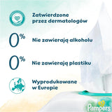 Șervețele umede Pampers Harmony Protect & Care, 18 pachete a câte 44 de șervețele fiecare = 792 de șervețele care ajută la restabilirea echilibrului natural al pH-ului pielii