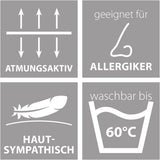 Traumnacht pătură de economisire a energiei - Pătură de iarnă foarte caldă cu o greutate de umplere de 1.685 G, 100% microfibră, lavabilă la 60 de grade, 135X200 cm, certificată Oeko-Tex, produsă în conformitate cu standardul de calitate german Plapumi si pilote Naty Shop