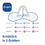 MAM Stillhütchen Größe L (Ø 23 Mm) Im 2Er-Set, Extra Weiche Brusthütchen Zum Schutz Beim Stillen, Brustwarzenschutz Für Maximalen Hautkontakt Zwischen Mutter Und Kind Accesorii Hrana si Alaptare Bebe Naty Shop