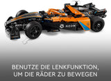 Mașină de curse LEGO Technic NEOM Mclaren Formula E, jucărie cu mașină de curse pentru copii de la 9 ani, băieți și fete, kit de mașină model, decor pentru camera copiilor, idee de cadou pentru ziua de naștere 42169 Seturi de constructie Besuche den LEGO-Store