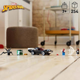 LEGO Marvel Spider-Man Mech Vs. Venom Muscle Car - Mașină de jucărie cu 3 minifigurine de supereroi - Model de mașină cu trăgători - Cadou pentru băieți și fete cu vârsta de 7+ 76309 Seturi de constructie Besuche den LEGO-Store