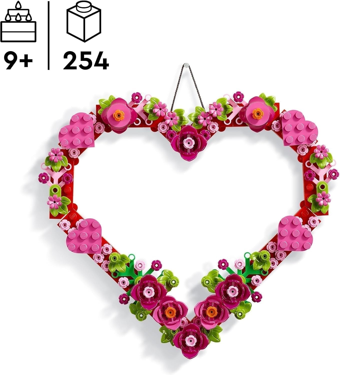 Set de decorațiuni cu inimă LEGO, jucărie de construit pentru copii, fete și băieți de la 9 ani, decorațiuni pentru camera copiilor sau accesorii de perete, idee de cadou pentru Ziua Îndrăgostiților, Ziua Mamei sau ziua de naștere 40638 Seturi de constructie Besuche den LEGO-Store