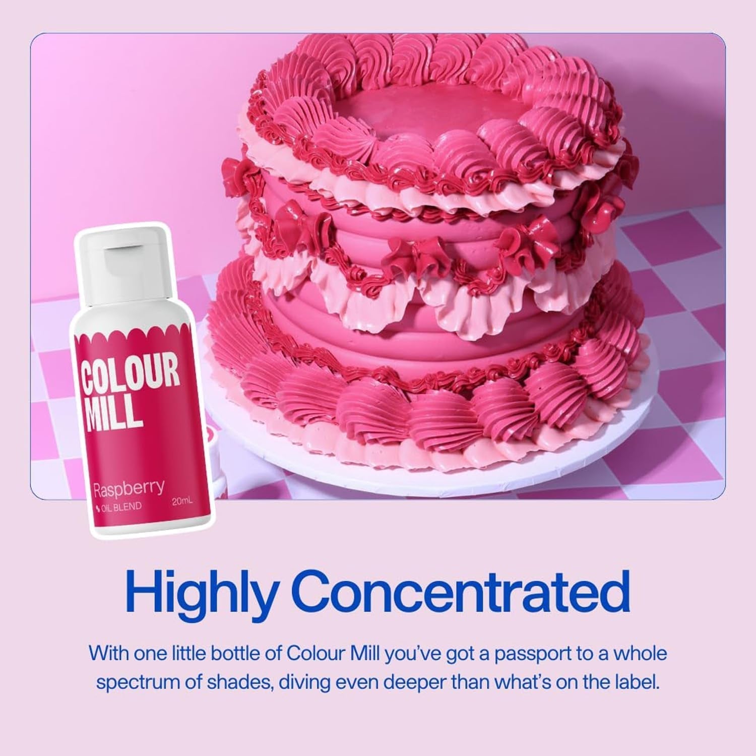 Colorant alimentar pe bază de ulei de salvie Colour Mill - Colorant alimentar pentru ciocolată, fondant, brioșe, prăjituri, copt, macaroane - Colorant alimentar pentru decorarea torturilor - 100 ml