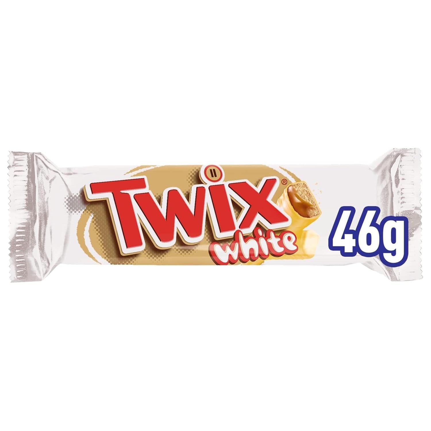 Batoane de ciocolată albă Twix | Caramel, Biscuite, Ciocolată albă | Pachet multiplu de ciocolată | 5 batoane (5 x 46 g) (Pachet de 5)
