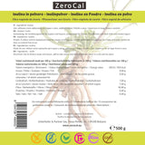 Zerocal - Inulin Pulver Aus Der Chicorée-Wurzel 500 G | Inulin Mit Hohem Ballaststoffgehalt |100% Vegan Und Glutenfrei |Herkunft Deutschland Indulcitori Naty Shop