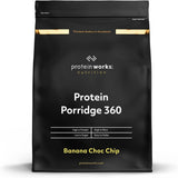 Protein Works - Protein Porridge 360 | Mit Zusätzlichen Vitaminen & Mineralien | Proteinreiches Frühstück | Kalorienarme Haferflocken | 6 Servings | Banane-Schoko-Chip | 500G Cereale Naty Shop Default Title