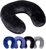 Pernă de gât Rocco eK, 4 culori disponibile, pernă de călătorie, pernă de susținere a gâtului, pernă ortopedică de susținere a gâtului, spumă cu memorie