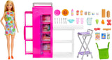 Păpușă Barbie Pantry Playset cu peste 25 de piese și accesorii de bucătărie - Perfectă pentru micii gurmanzi și cadou pentru copii cu vârsta de 3 ani și peste, HJV38