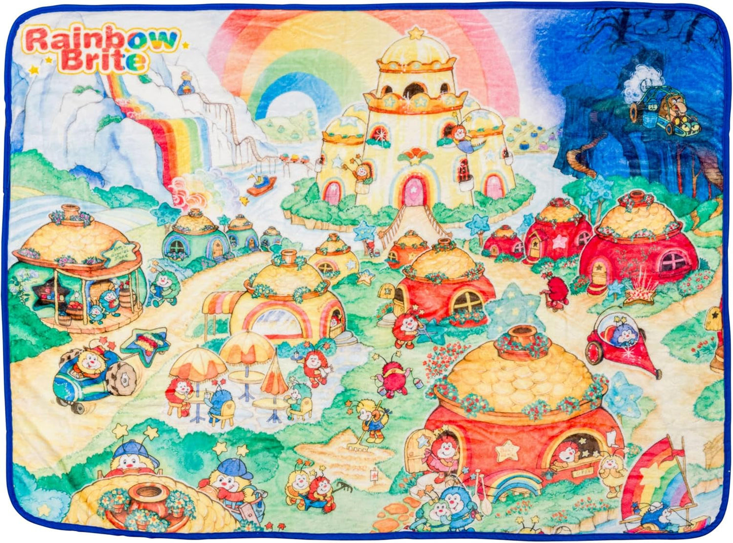 Silver Buffalo Garfield pătură pentru agățat, fleece, 114.3 X 152.4 cm Paturi si Cuverturi Silver Buffalo Rainbow Brite Rainbowland
