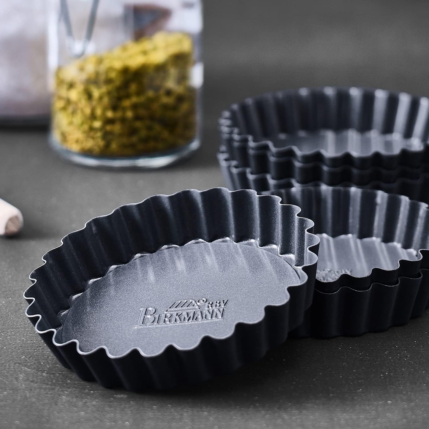 RBV Birkmann Premium Baking, forma de tarta, Ø 10 cm, 6 bucati, cu baza detasabila Matrite si tavi pentru copt Naty Shop