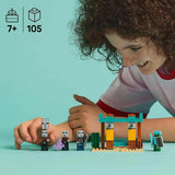 LEGO Minecraft The Illager Desert Patrol, set joc video pentru copii, mini-jucărie cu avanpost și trei minifigurine, inclusiv Plunderer, Servant și Cactus Knight 21267 Seturi de constructie Besuche den LEGO-Store