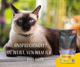 JOSERA File de pui și vițel (16 x 70 g) | Adult | Hrană umedă premium pentru pisici adulte | Pui și vițel cu 40% file de pui | Fără cereale | Hrană umedă pentru pisici într-o pungă de prospețime | Pachet de 16